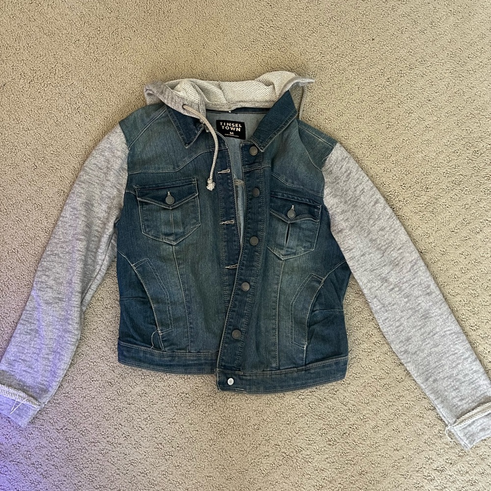 Levi's Kids Denim Jacket with Gray Sleeves